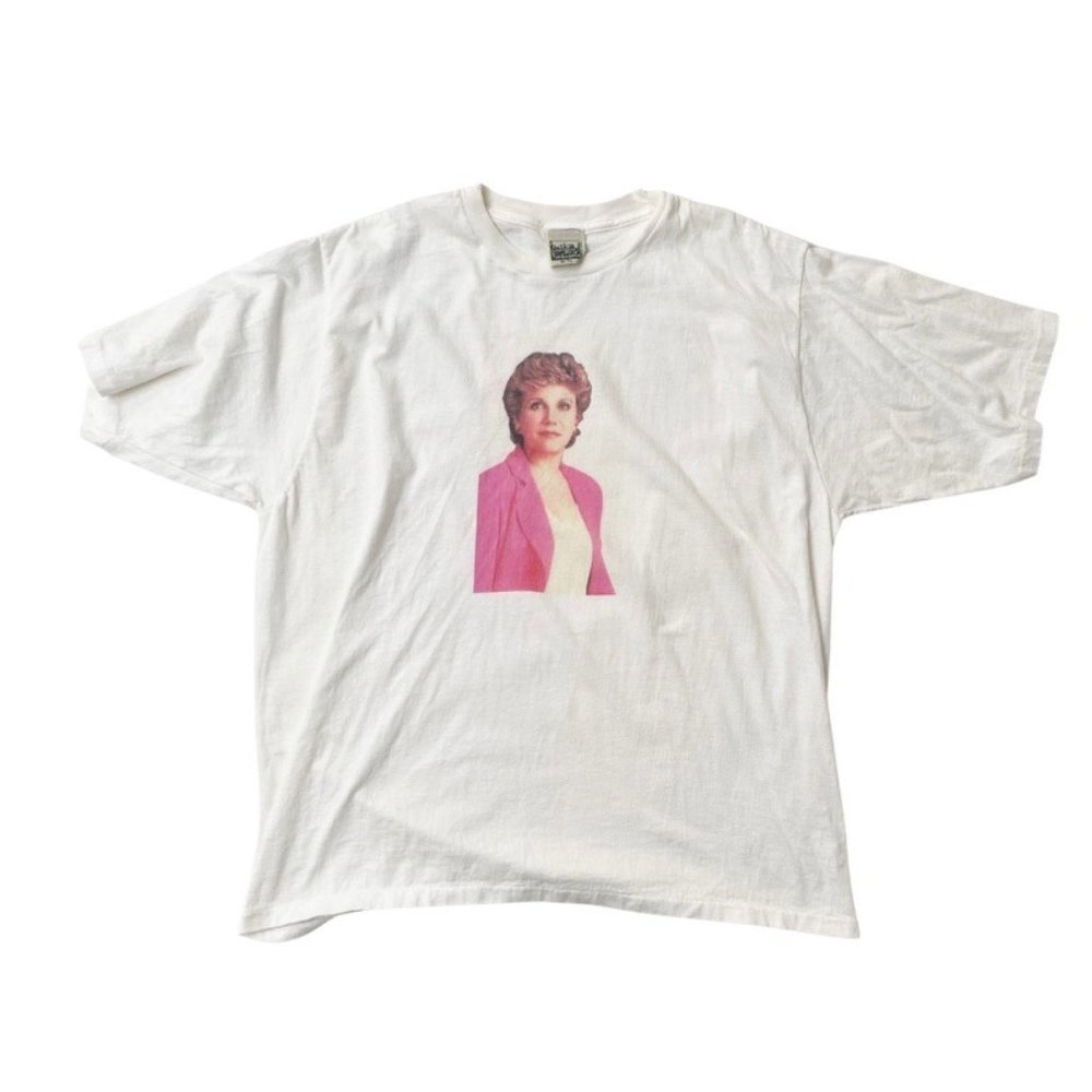 Vintage Anne Murray Canadian Singer Print White Cotton T-Shirt Unisex Size XL